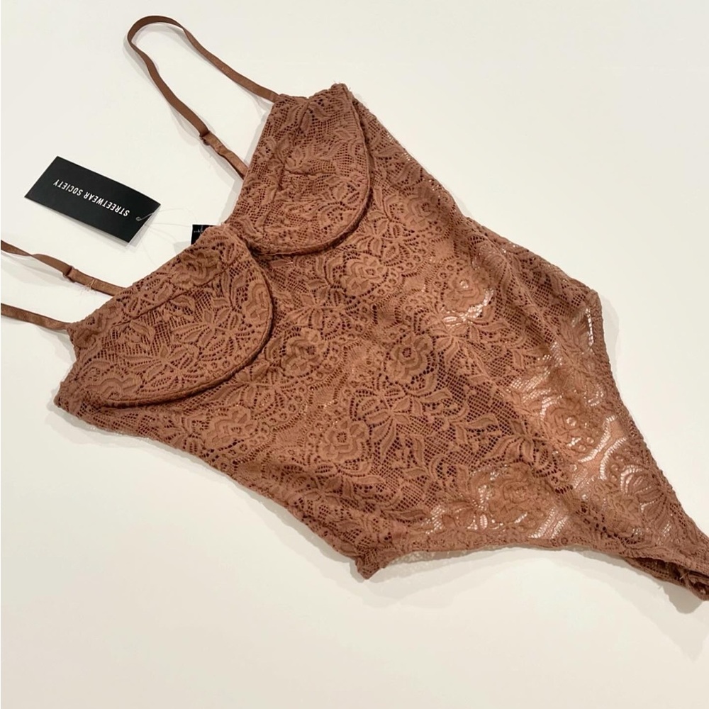 Brown Lace Corset
